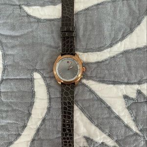 Michele Hybrid Watch with REAL Alligator Strap